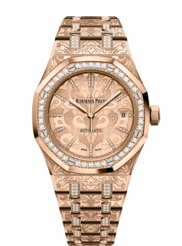 Royal Oak 15456 Selfwinding Rose Gold / Cashmere