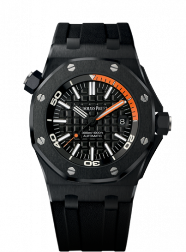 Royal Oak Offshore Diver 15707 Black Ceramic / Orange