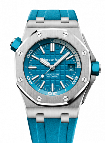 Royal Oak Offshore Diver Stainless Steel / Turquoise