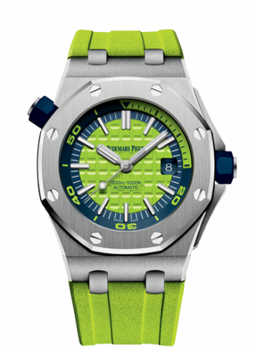 Royal Oak Offshore Diver Stainless Steel / Green