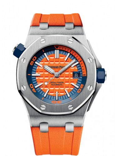 Royal Oak Offshore Diver Stainless Steel / Orange