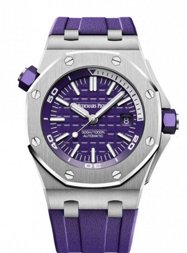 Royal Oak Offshore Diver Stainless Steel / Purple