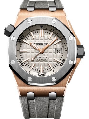 Royal Oak Offshore Diver Pink Gold / Titanium / Silver