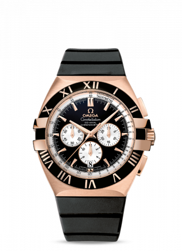 Constellation Co-Axial 41 Chronograph Double Eagle Red Gold / Black / Rubber