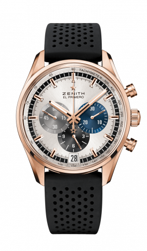 El Primero Chronomaster 42 Rose Gold / Silver / Rubber