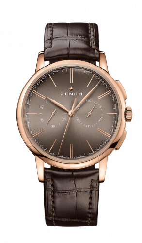 Elite Chronograph Classic Rose Gold / Grey / Alligator
