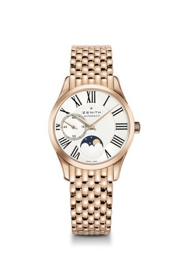 Elite Ultra Thin Lady Moonphase Rose Gold / Roman / Bracelet