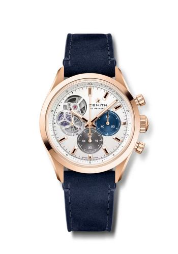 Chronomaster Open Rose Gold / Silver / Calf