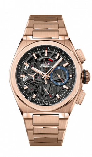 Defy El Primero 21 Rose Gold / Skeleton / Bracelet