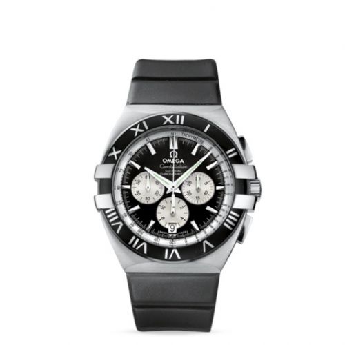 Constellation Co-Axial 41 Chronograph Double Eagle Stainless Steel / Black / Rubber