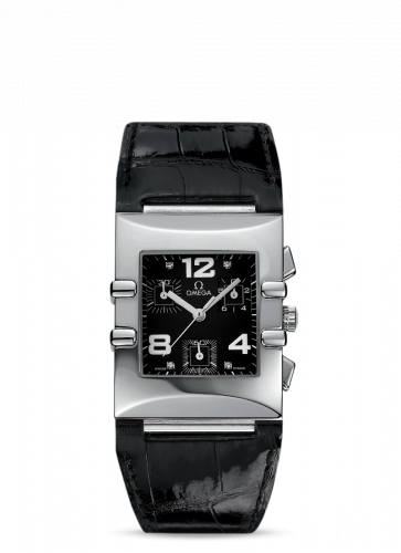 Constellation Quadra Quartz 28 Chronograph Stainless Steel / Black / Alligator