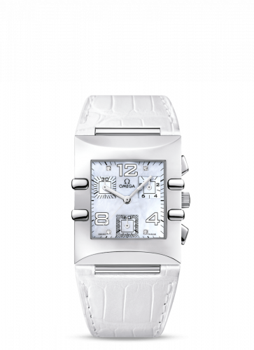 Constellation Quadra Quartz 28 Chronograph Stainless Steel / MOP/ Alligator
