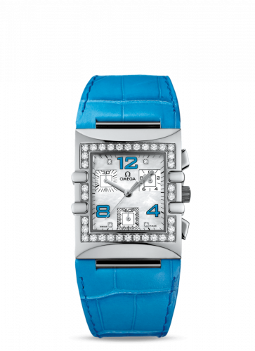 Constellation Quadra Quartz 28 Chronograph Stainless Steel / Diamond / MOP/ Alligator