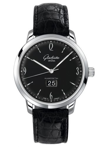 Sixties Panorama Date Stainless Steel / Black / Alligator / Pin