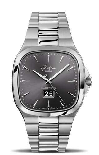 Seventies Panorama Date Ruthenium Bracelet