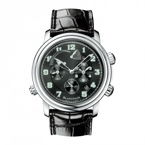 Léman Réveil GMT Stainless Steel / Black / Alligator