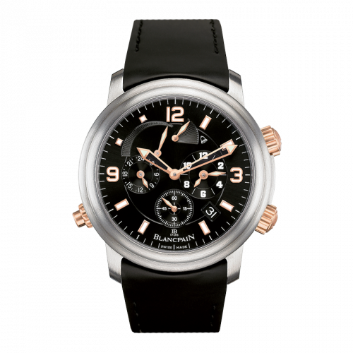 Léman Réveil GMT Titanium / Red Gold / Black / Rubber