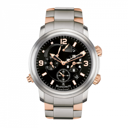 Léman Réveil GMT Titanium / Red Gold / Black / Bracelet