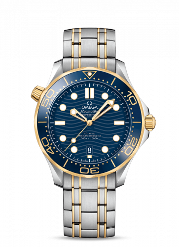 Seamaster Diver 300M Master Co-Axial 42 Stainless Steel / Yellow Gold / Blue / Bracelet