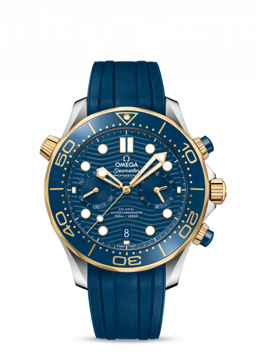 Seamaster Diver 300M Master Co-Axial 44 Chronograph Stainless Steel / Yellow Gold / Blue / Rubber