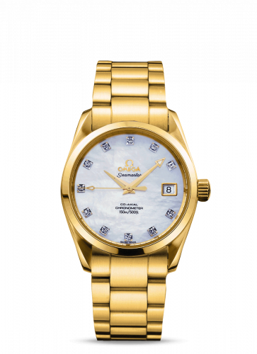 Seamaster Aqua Terra 150M Co-Axial 36.2 Yellow Gold / Diamond / MOP / Bracelet