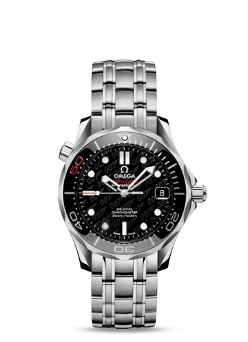 Seamaster Diver 300M Co-Axial 36.25 Stainless Steel / Black / Bracelet / James Bond 50th Anniversary