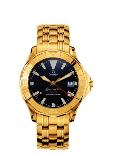 Seamaster Diver 300M Automatic 41 GMT Yellow Gold / Blue / Bracelet