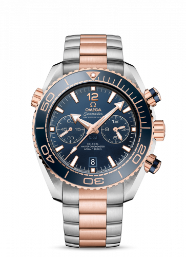 Seamaster Planet Ocean 600M Co-Axial 45.5 Master Chronometer Chronograph  Stainless Steel / Sedna Gold / Blue / Bracelet