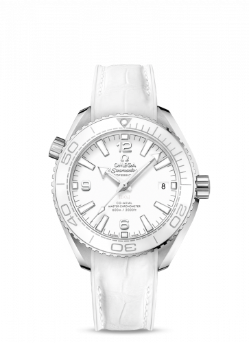Seamaster Planet Ocean 600M Co-Axial 39.5 Master Chronometer Stainless Steel / White / Alligator