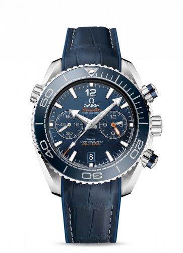 Seamaster Planet Ocean 600M Co-Axial 45.5 Master Chronometer Chronograph Stainless Steel / Blue / Alligator