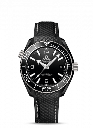 Seamaster Planet Ocean 600M Co-Axial 39.5 Master Chronometer Deep Black  / Black / Strap