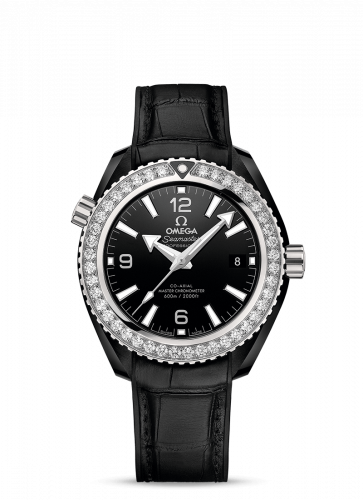 Seamaster Planet Ocean 600M Co-Axial 39.5 Master Chronometer Deep Black  / Black / Strap