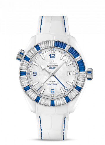 Seamaster Planet Ocean 600M Co-Axial 45.5 Master Chronometer GMT Deep White Sapphire