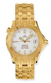 Seamaster Diver 300M Automatic 36.25 Yellow Gold / White / Bracelet