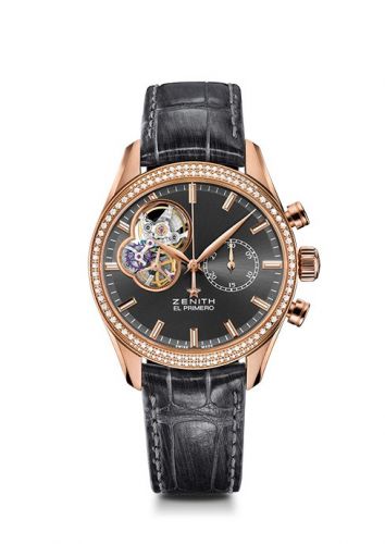 El Primero Chronomaster Lady 38 Rose Gold / Slate / Alligator