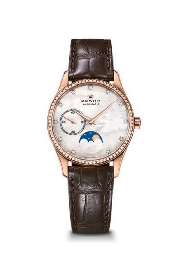 Elite Ultra Thin Lady Moonphase Rose Gold / MOP / Diamond