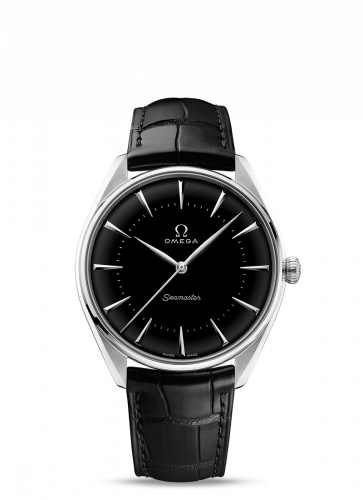 Seamaster Master Co-Axial 39.5 Olympic Games Platinum / Enamel / Alligator