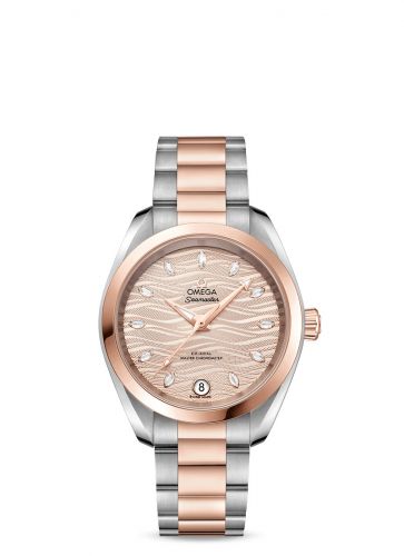 Seamaster Aqua Terra 150M Master Chronometer 34 Stainless Steel / Sedna Gold / Grey - Diamond / Bracelet