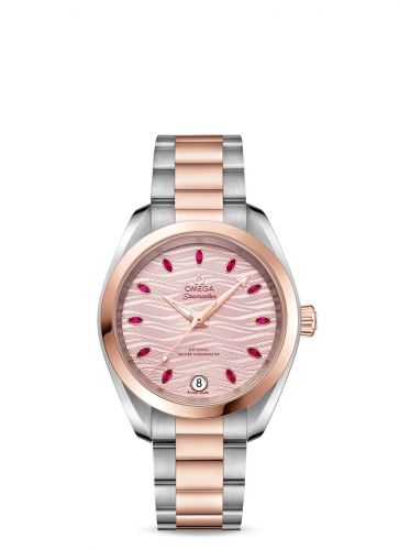 Seamaster Aqua Terra 150M Master Chronometer 34 Stainless Steel / Sedna Gold / Pink - Ruby / Bracelet