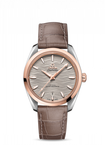 Seamaster Aqua Terra 150M Master Chronometer 34 Stainless Steel / Sedna Gold / Grey-Waves / Alligator