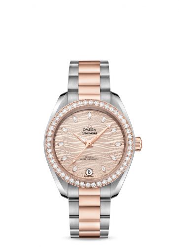 Seamaster Aqua Terra 150M Master Chronometer 34 Stainless Steel / Sedna Gold / Diamond / Grey - Diamond / Bracelet