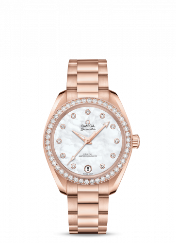 Seamaster Aqua Terra 150M Master Chronometer 34 Sedna Gold / Diamond / MOP / Bracelet