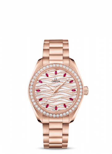 Seamaster Aqua Terra 150M Master Chronometer 34 Sedna Gold / Diamond / Wave Ruby / Bracelet