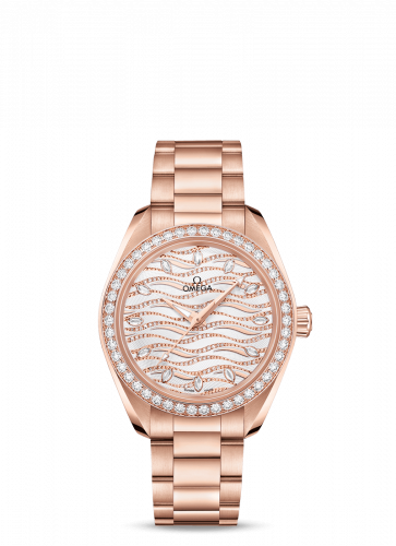 Seamaster Aqua Terra 150M Master Chronometer 34 Sedna Gold / Diamond / Wave Diamond / Bracelet