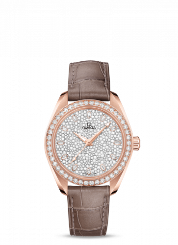 Seamaster Aqua Terra 150M Master Chronometer 34 Sedna Gold / Diamond / Snow Diamond / Alligator