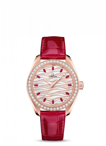 Seamaster Aqua Terra 150M Master Chronometer 34 Sedna Gold / Diamond / Wave Ruby / Alligator