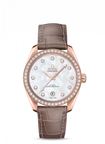 Seamaster Aqua Terra 150M Master Chronometer 38 Sedna Gold / Diamond / MOP / Alligator