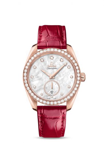 Seamaster Aqua Terra 150M Master Chronometer Small Seconds 38 Sedna Gold / Diamond / MOP / Alligator