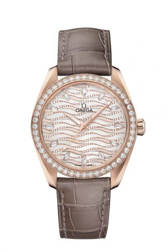 Seamaster Aqua Terra 150M Master Chronometer 38 Sedna Gold / Diamond / Wave Diamond / Alligator