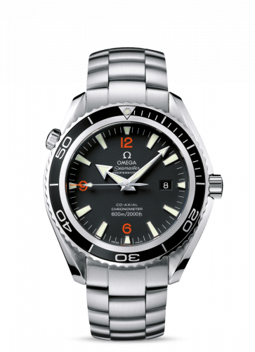 Seamaster Planet Ocean 600M Co-Axial 45.5 Stainless Steel / Orange Numerals / Bracelet